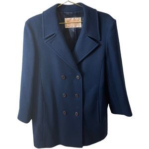 Pendleton Navy Blue Virgin Wool Peacoat Size 18